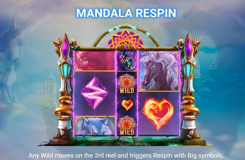 Biểu tượng Mandala Respin trong game 