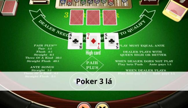 Tìm hiểu luật Poker 3 lá và các mẹo chơi dành cho người mới